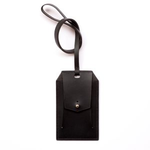Name Tag - Black - Buttero veg tanned leather