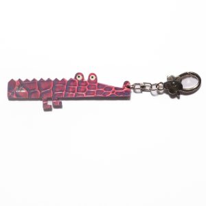 Tiny Croc key charm - Alligator skin