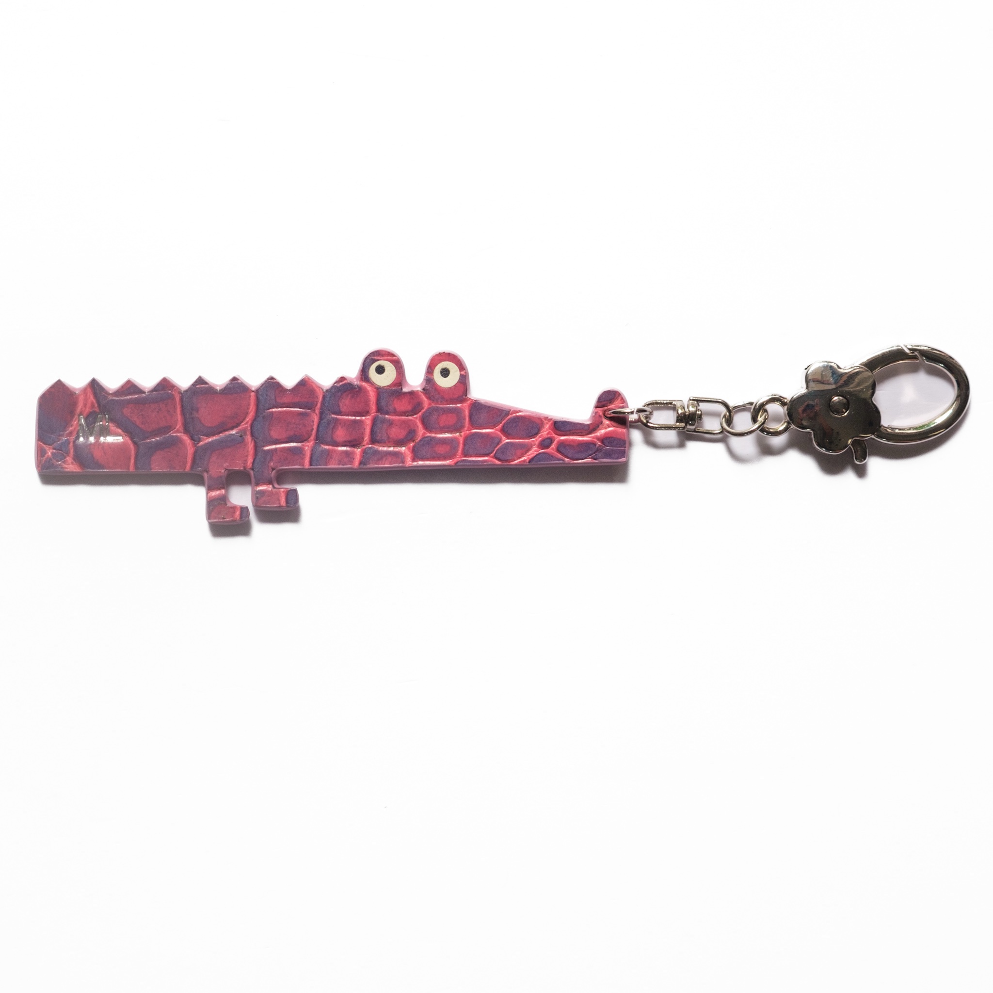 Tiny Croc key charm - Alligator skin