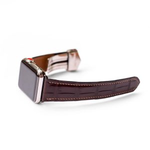 Alternative view of AppleWatch - Brown - Crocodile leather