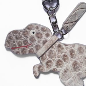 Alternative view of Tiny T-Rex charm - Crocodile skin