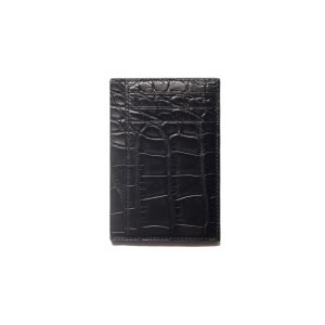 The Compact Portrait Card-holder / alligator x calfskin