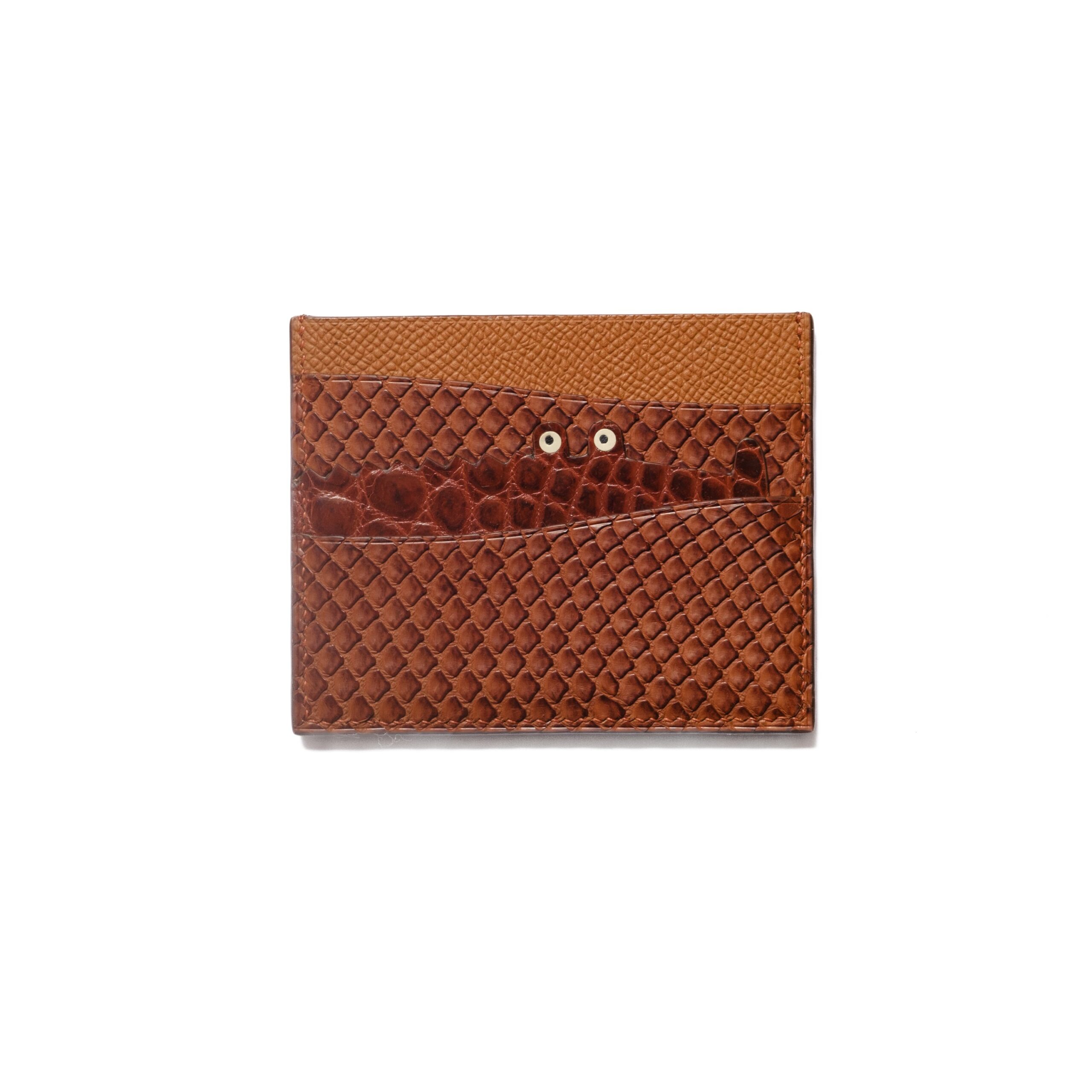 Tiny croc Card-holder / python