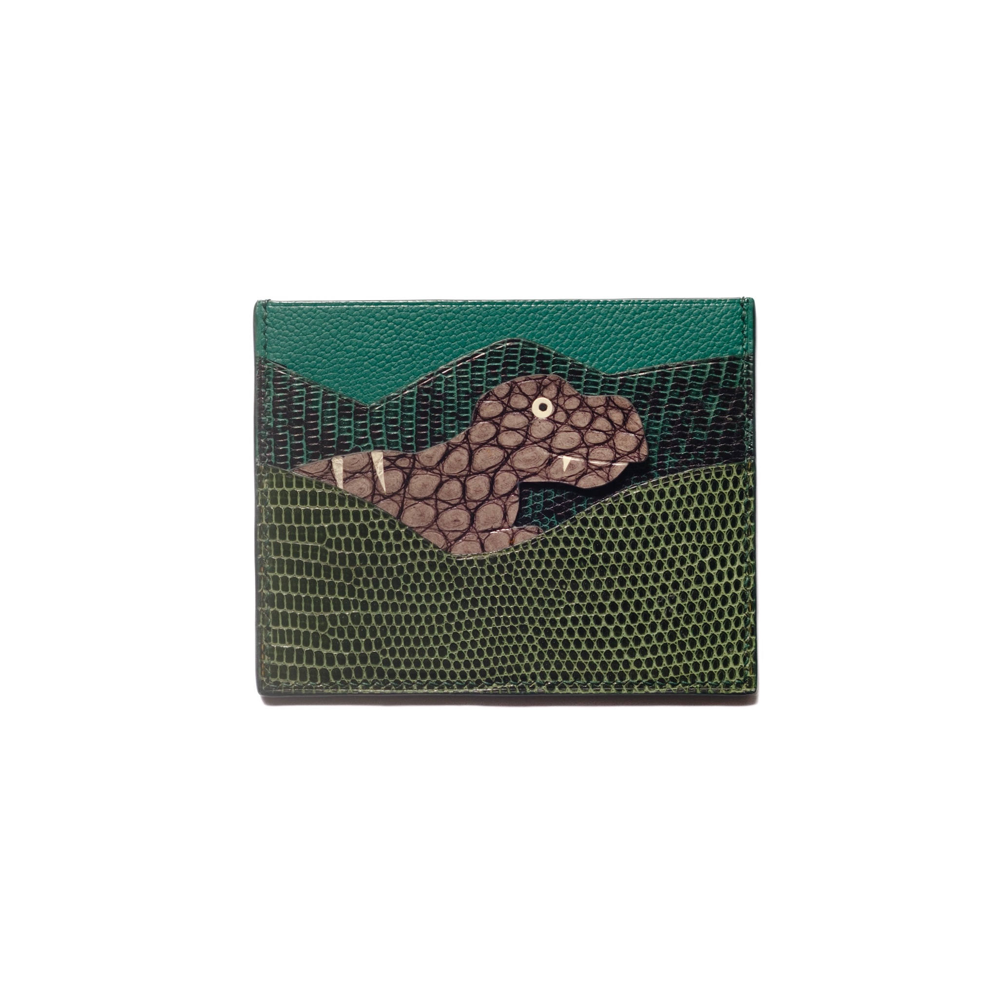 Tiny T-Rex Card-holder / Lizard skin