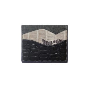 Alternative view of Tiny T-rex Card-holder / alligator x calfskin Copy