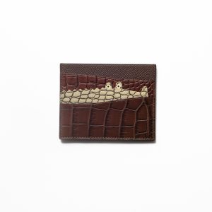 Tiny croc Card-holder / python