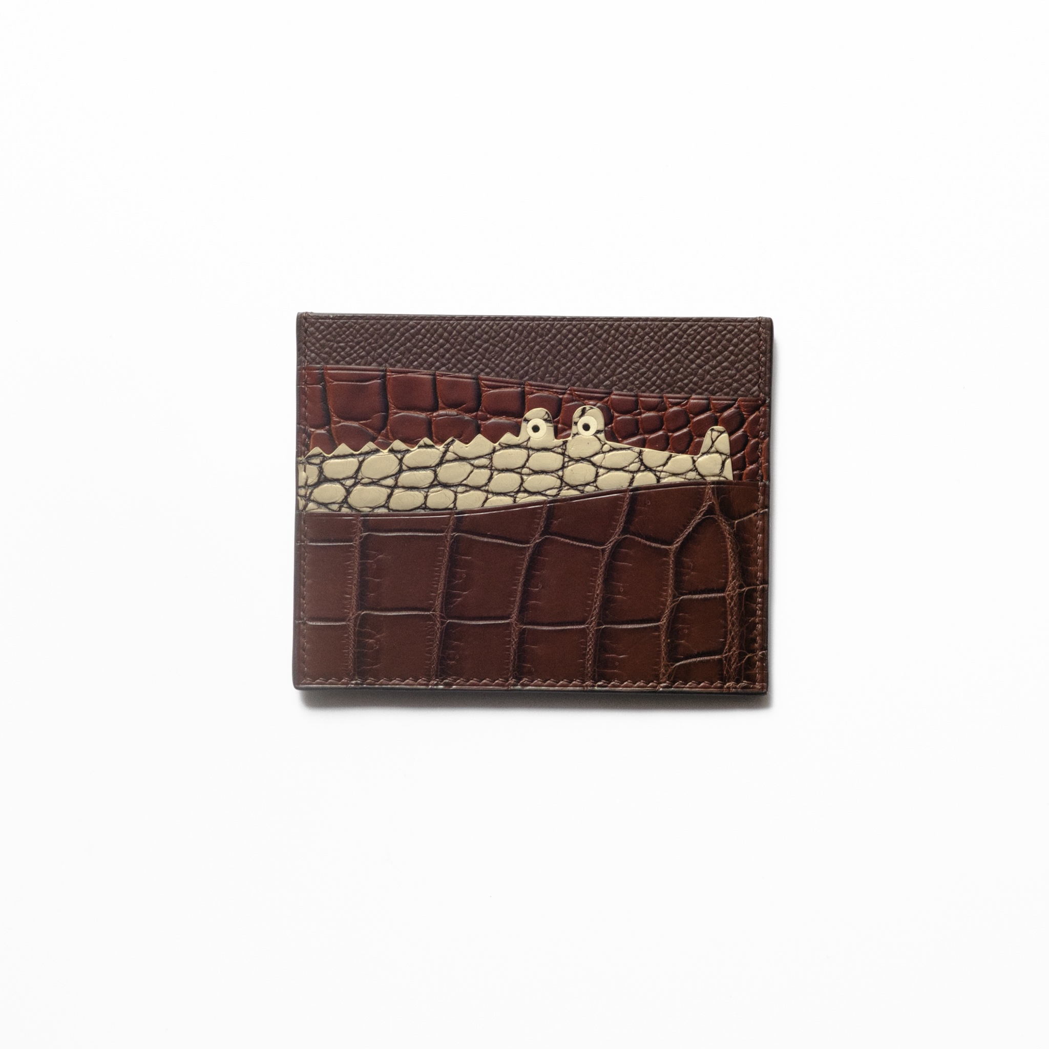 Tiny croc Card-holder / python