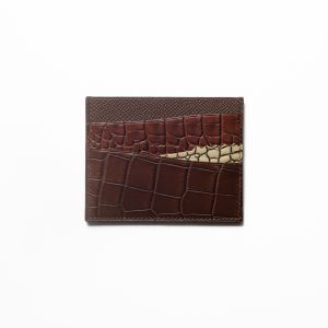 Alternative view of Tiny croc Card-holder / python