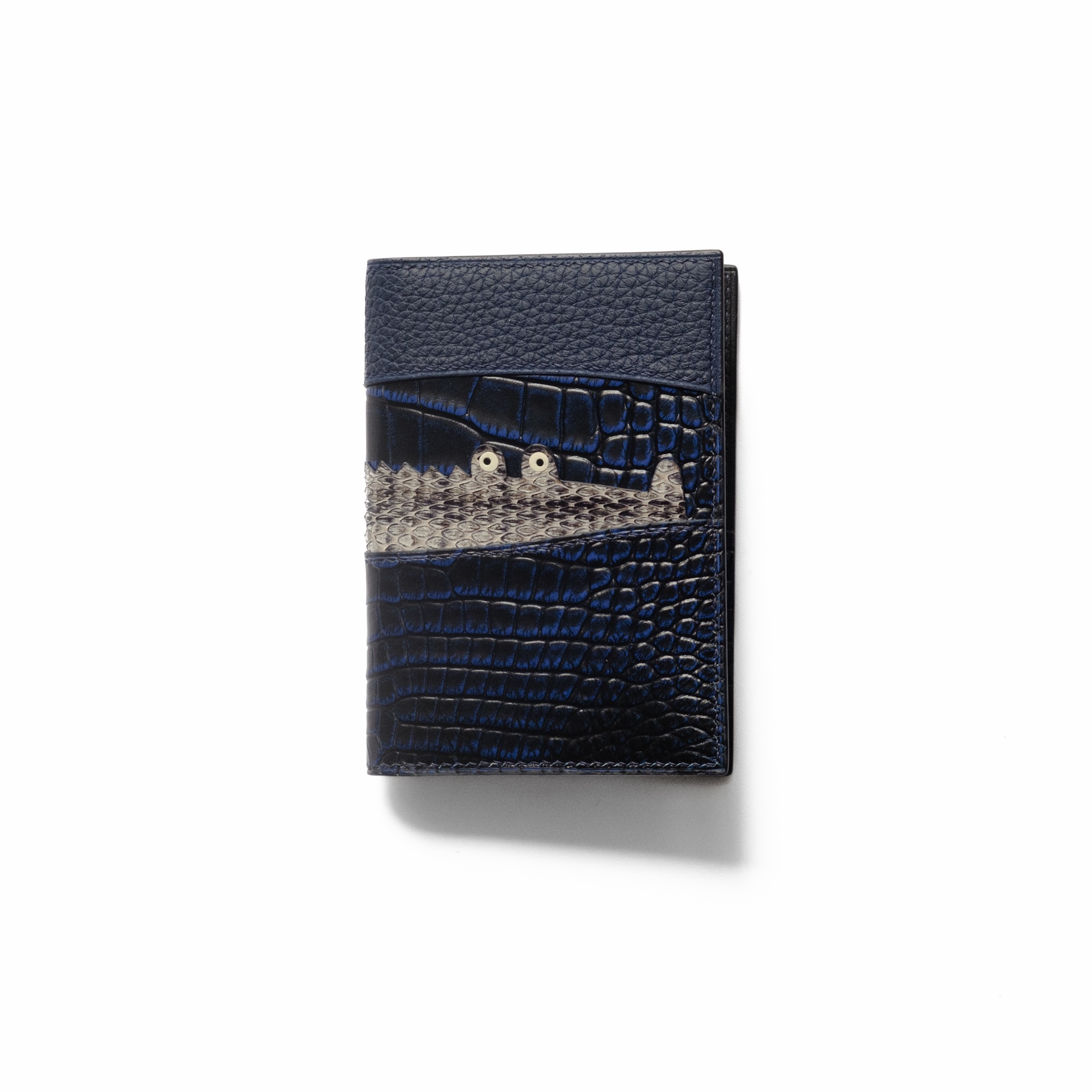 Tiny Croc Pocket Wallet - Crocodile / Snake skin