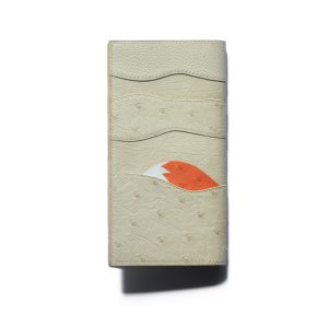 Alternative view of Tiny Fox Long wallet - Ostrich skin
